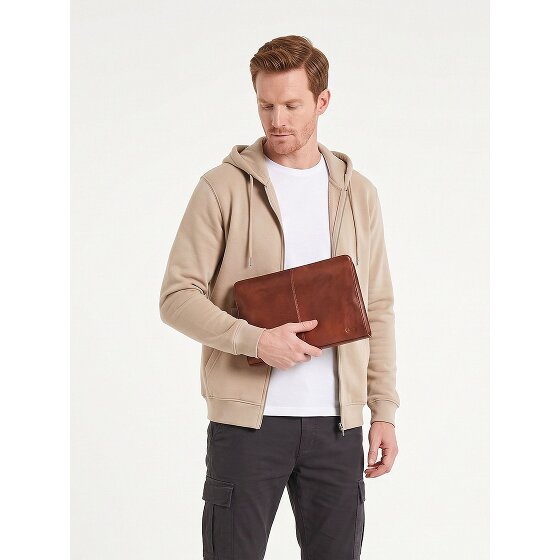 Esquire Dallas Kulturbeutel Leder 30 cm
