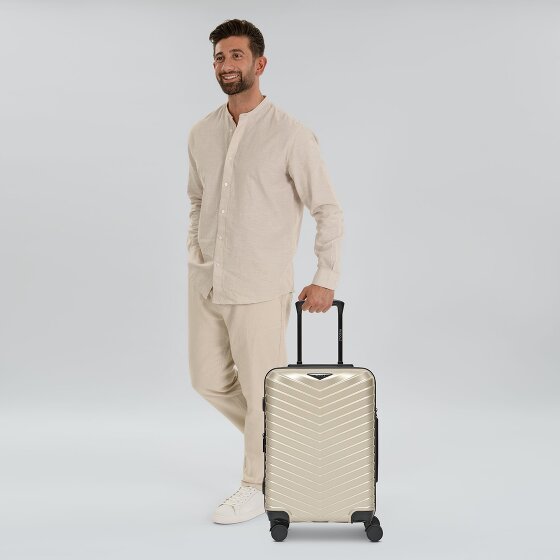 Redolz Essentials 18 4 Rollen Kabinentrolley 55 cm mit Dehnfalte