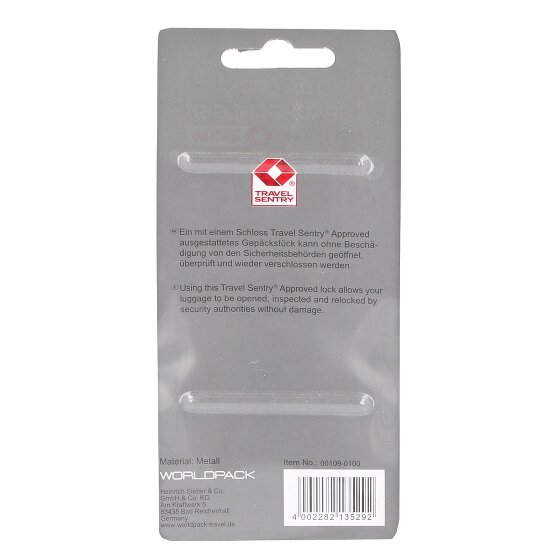 Worldpack Reiseaccessoires Kofferschloss 4 cm