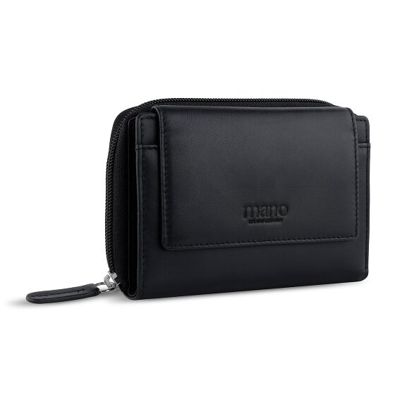 mano Don Andrea Geldbörse RFID Schutz Leder 14 cm