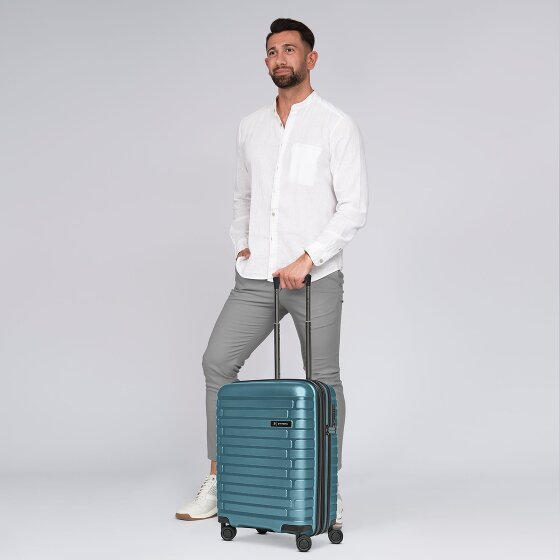 Pactastic Collection 04 THE CABIN + 4 Rollen Kabinentrolley S 55 cm mit Dehnfalte