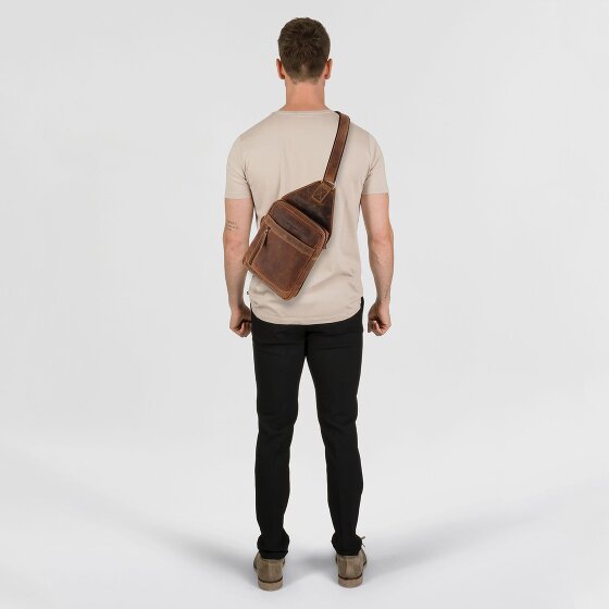 Greenburry Vintage Umhängetasche Leder 41 cm