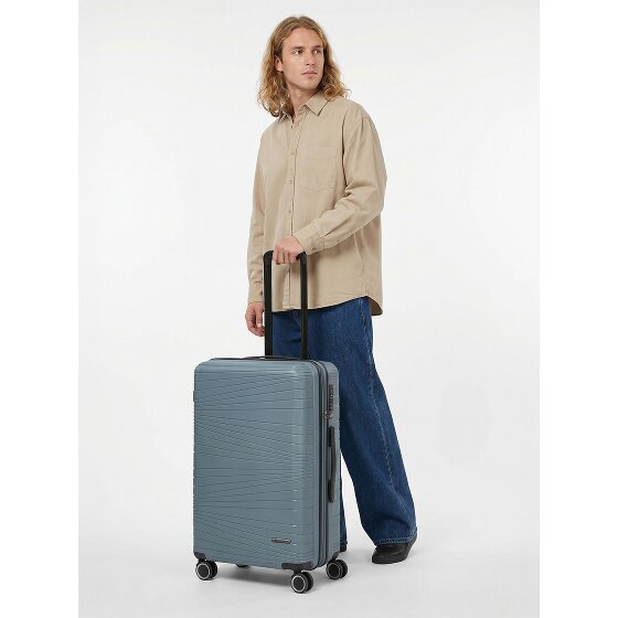 Franky Dallas 3.0 4 Rollen Trolley M 65 cm mit Dehnfalte