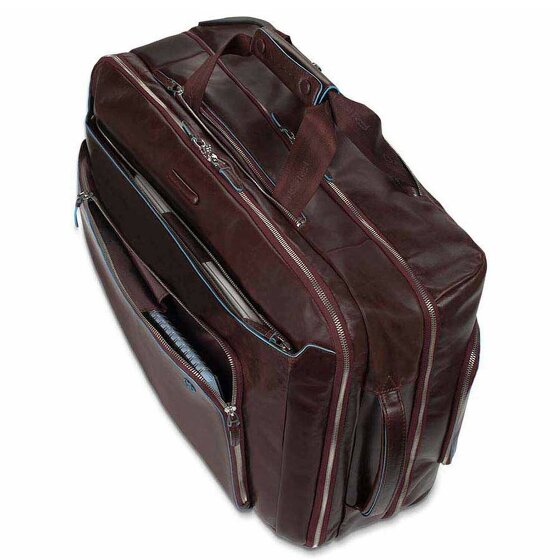 Piquadro Blue Square 2 Rollen Businesstrolley Leder 51 cm Laptopfach