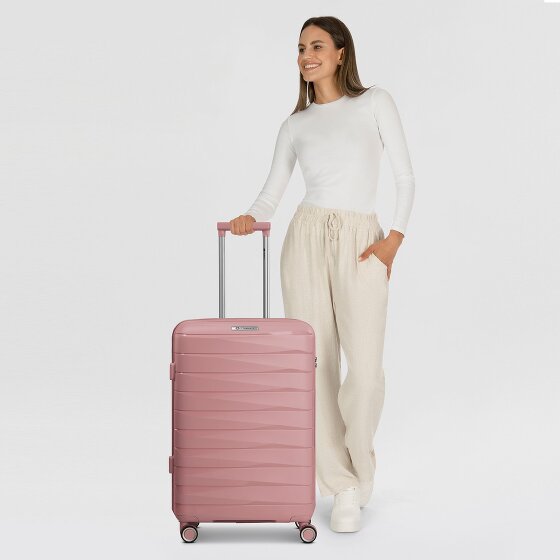 Franky London 4 Rollen Trolley M 65 cm mit Dehnfalte