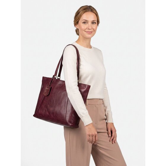 Burkely Fine Florence Shopper Tasche Leder 37 cm Laptopfach