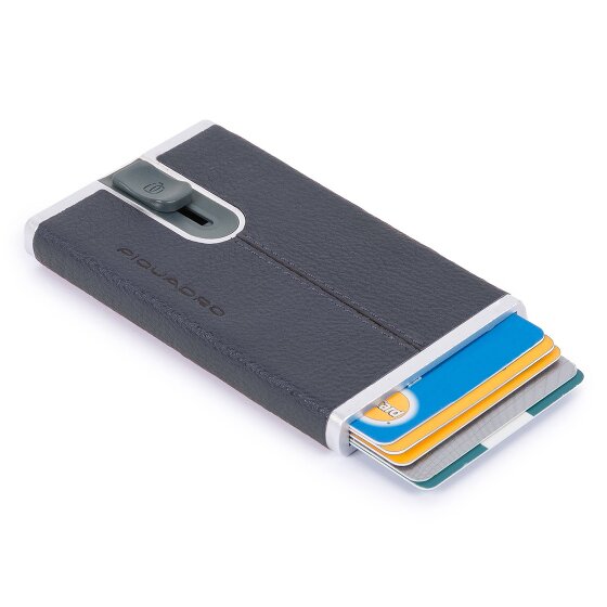 Piquadro Black Square Kreditkartenetui RFID Leder 6 cm