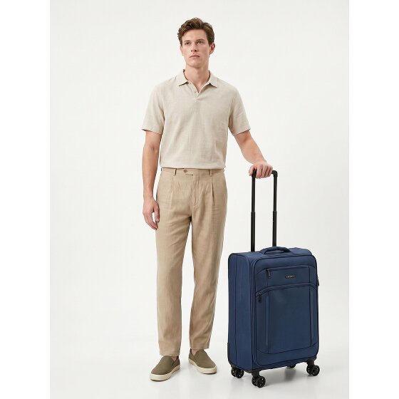d&n Travel Line 9804 4 Rollen Trolley M 68 cm mit Dehnfalte