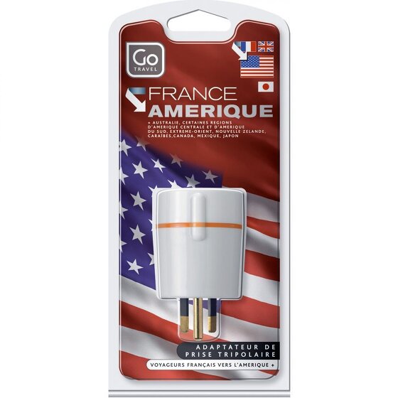 Go Travel Reiseadapter Frankreich-Amerika