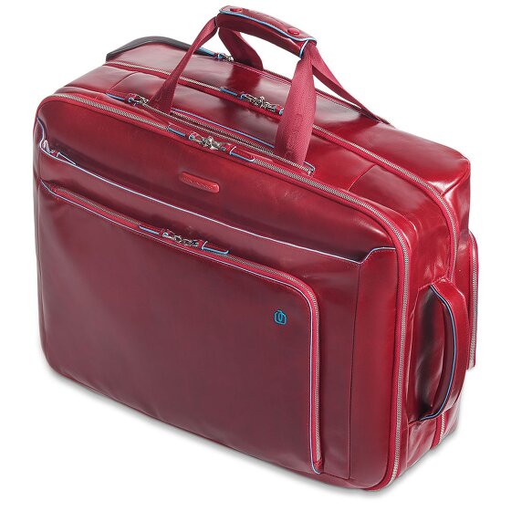 Piquadro Blue Square 2-Rollen Businesstrolley Leder 51 cm Laptopfach