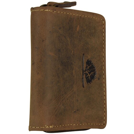 Greenburry Vintage Münzbörse Leder 7 cm