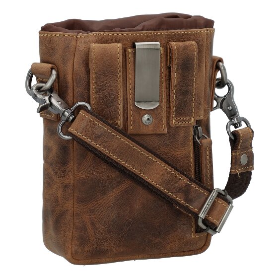 Greenburry Vintage Mini Bag Umhängetasche Leder 13 cm