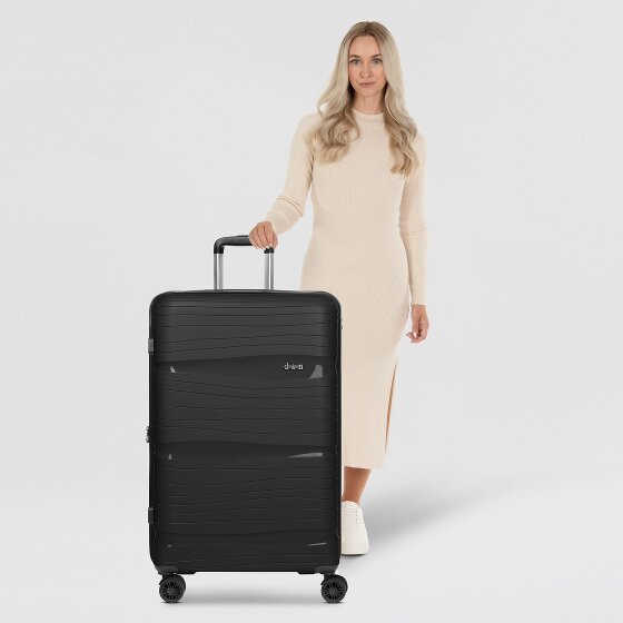 d&n Travel Line 4300-Plus 4 Rollen Trolley L 76 cm mit Dehnfalte