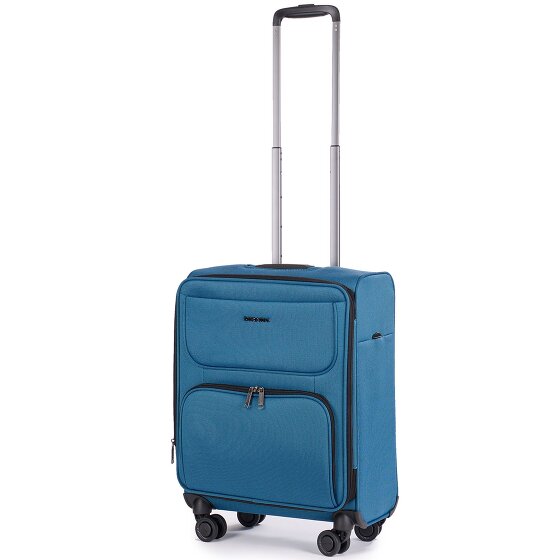 Stratic Bendigo Light + 4 Rollen Kabinentrolley 54 cm mit Dehnfalte