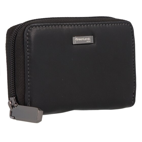 Greenland Nature Black Nappa Kreditkartenetui RFID Leder 11 cm