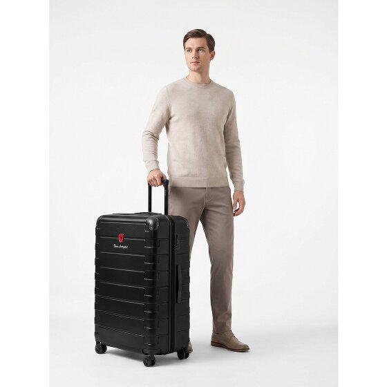 Tonino Lamborghini Milano 4 Rollen Trolley 83 cm mit Dehnfalte
