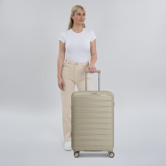 Franky London 4 Rollen Trolley M 65 cm mit Dehnfalte