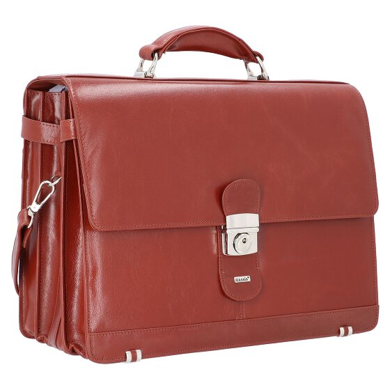 Alassio Mocca Aktentasche Leder 38 cm Laptopfach