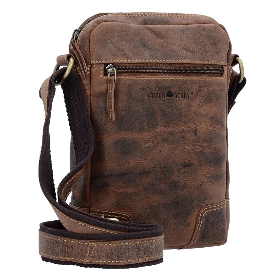 Greenburry Vintage Umhängetasche Leder 20 cm