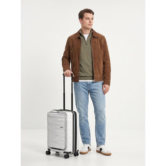 Bergpfeil Travel 4 Rollen Kabinentrolley 55 cm Laptopfach mit Dehnfalte
