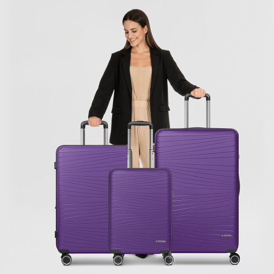 Franky Dallas 3.0 4 Rollen Kofferset 3-teilig mit Dehnfalte