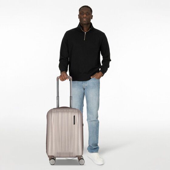 Polestream Moonrock 4 Rollen Kabinentrolley 55 cm mit Dehnfalte