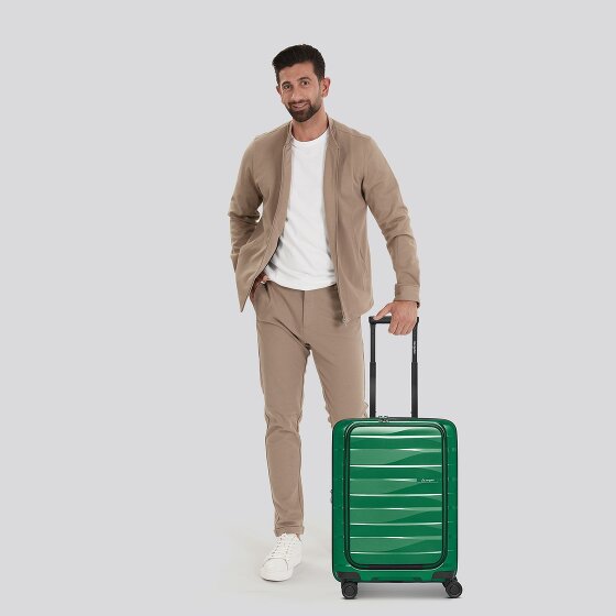 Bergpfeil Travel 4 Rollen Kabinentrolley 55 cm Laptopfach mit Dehnfalte