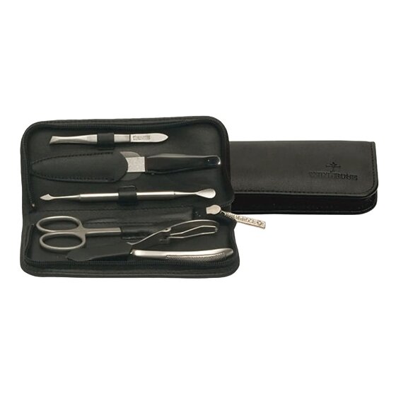 Windrose Nappa Schmuckkasten Leder 14 cm