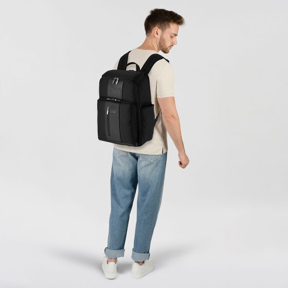 Piquadro Brief Reiserucksack Leder 43 cm laptopfach
