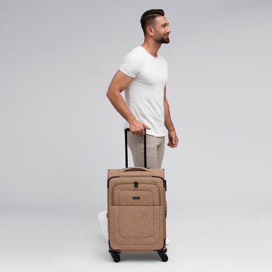 Redolz Essentials 12 MEDIUM 4-Rollen Trolley 67 cm mit Dehnfalte