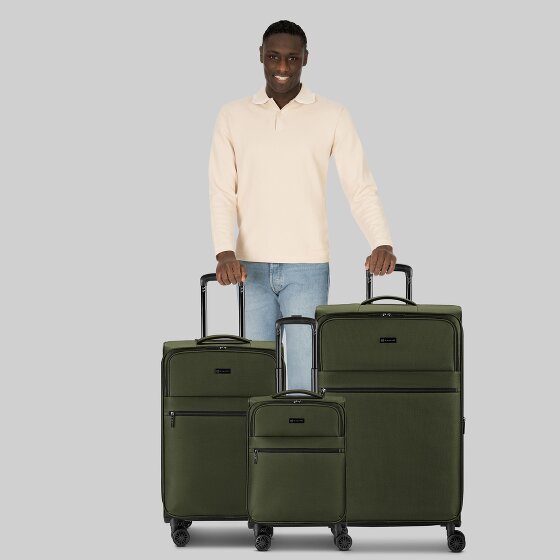 bugatti Valencia Soft 4 Rollen Kofferset 3-teilig mit Dehnfalte