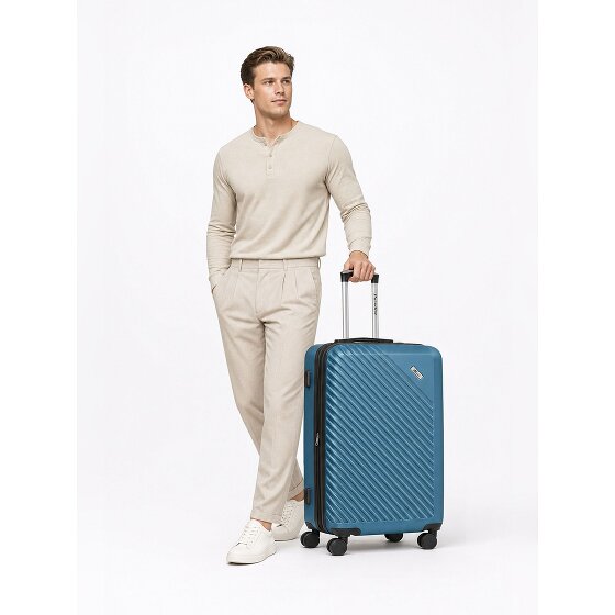 Check.In Paradise 2.0 4 Rollen Trolley M 68 cm mit Dehnfalte