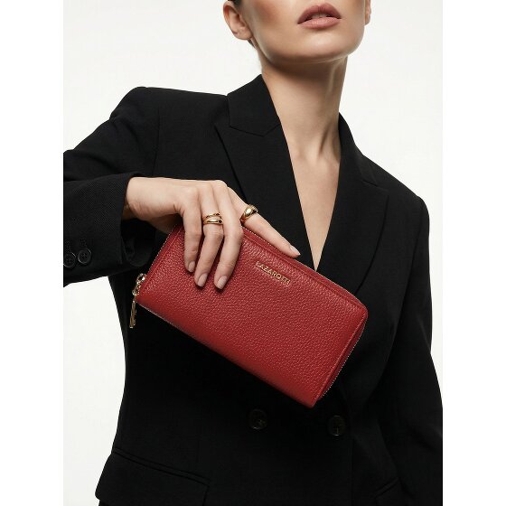 Lazarotti Bologna Leather XL Double Zip-Around Geldbörse RFID Leder 20 cm