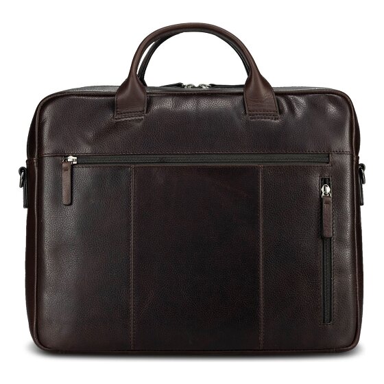Jost London Aktentasche Leder 38 cm Laptopfach