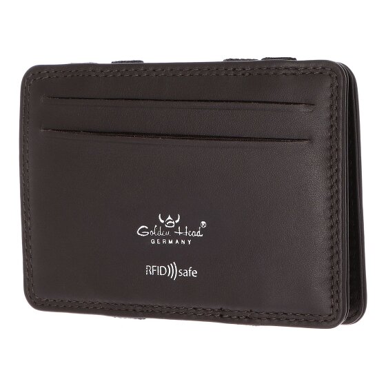 Golden Head Polo Kreditkartenetui RFID Schutz Leder 7.5 cm