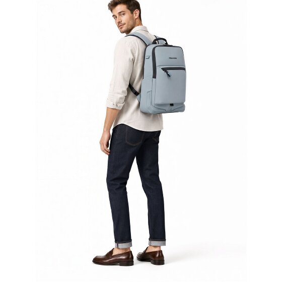 Piquadro Corner Business-Rucksack RFID Schutz 43 cm Laptopfach