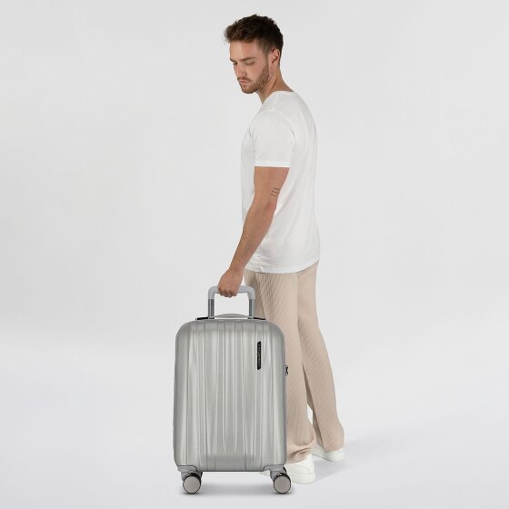 Polestream Moonrock 4 Rollen Kabinentrolley S 55 cm mit Dehnfalte