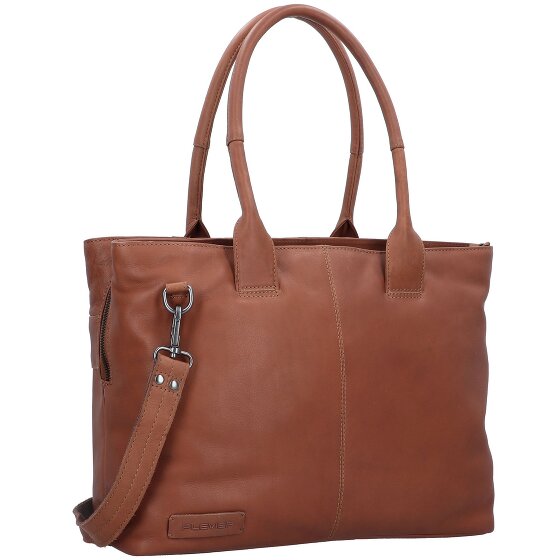 Plevier Structure Antilla Schultertasche RFID Schutz Leder 40 cm Laptopfach