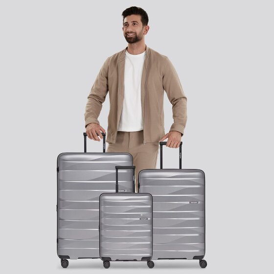 Bergpfeil Travel 4-Rollen Kofferset 3-tlg. mit Dehnfalte