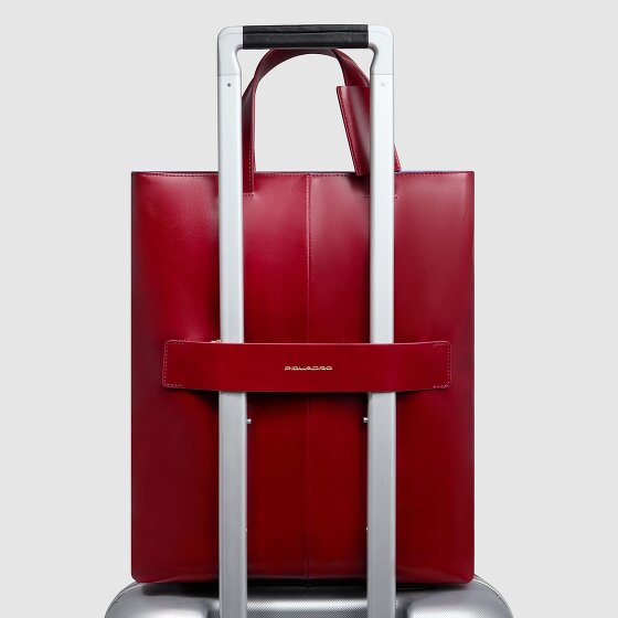 Piquadro Blue Square Schultertasche RFID Schutz Leder 30 cm Laptopfach