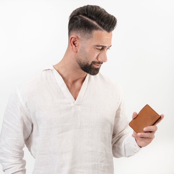 Farmhood Memphis Geldbörse RFID Schutz Leder 12.5 cm