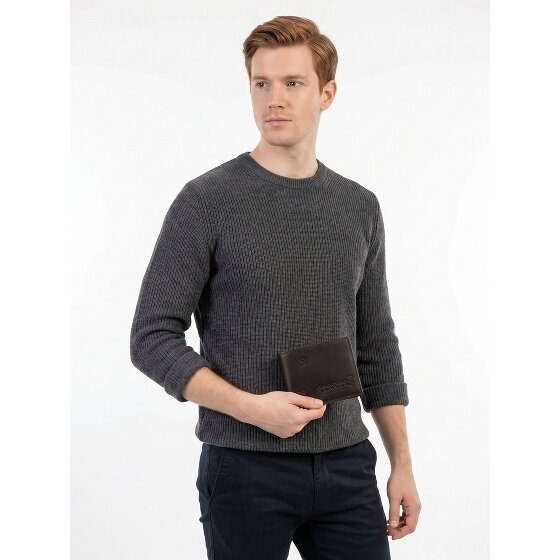 oxmox Leather Geldbörse RFID Schutz Leder 10 cm
