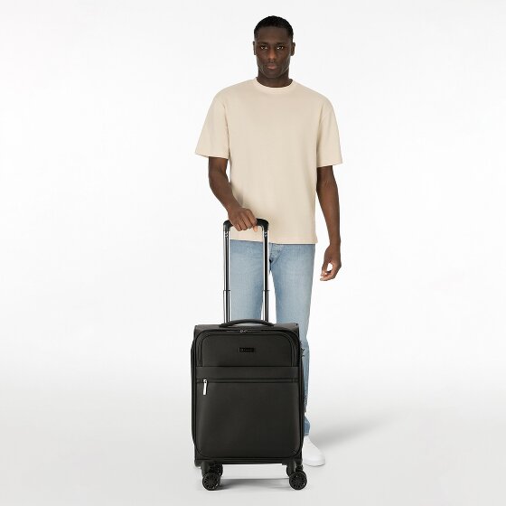 bugatti Valencia Soft 4 Rollen Kabinentrolley S 55 cm mit Dehnfalte