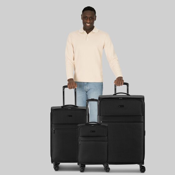 bugatti Valencia Soft 4 Rollen Kofferset 3-teilig mit Dehnfalte