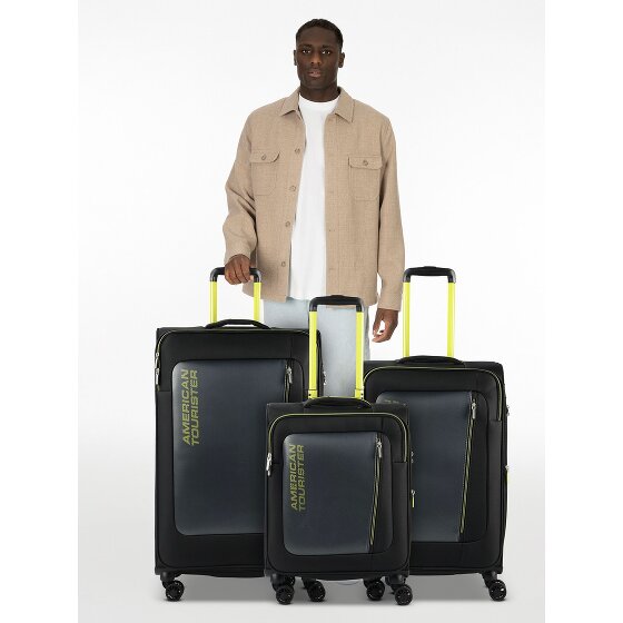 American Tourister Aktivus 4 Rollen Kofferset 3-teilig mit Dehnfalte