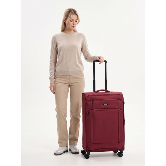 d&n Travel Line 9804 4 Rollen Trolley L 78 cm mit Dehnfalte