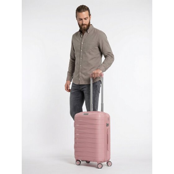 Franky London 4 Rollen Kabinentrolley S 55 cm mit Dehnfalte