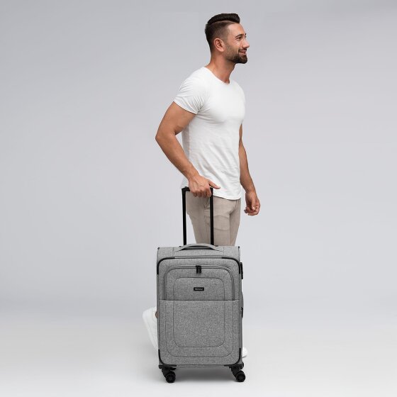 Redolz Essentials 12 MEDIUM 4-Rollen Trolley 67 cm mit Dehnfalte