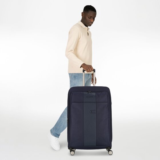 Piquadro Brief 4 Rollen Trolley 78 cm mit Dehnfalte