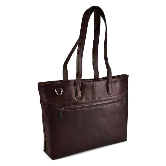Plevier Catz Aktentasche RFID Schutz Leder 43 cm Laptopfach